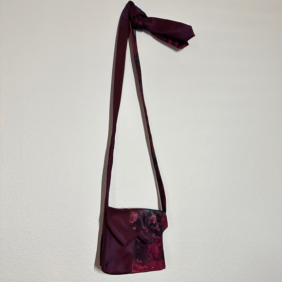 Vintage handmade tie bag - Picture 2 of 4